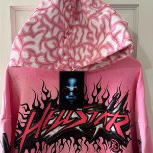 AUTHENTIC Hellstar Brainwashed WITH BRAIN Hoodie!  Must have !!!